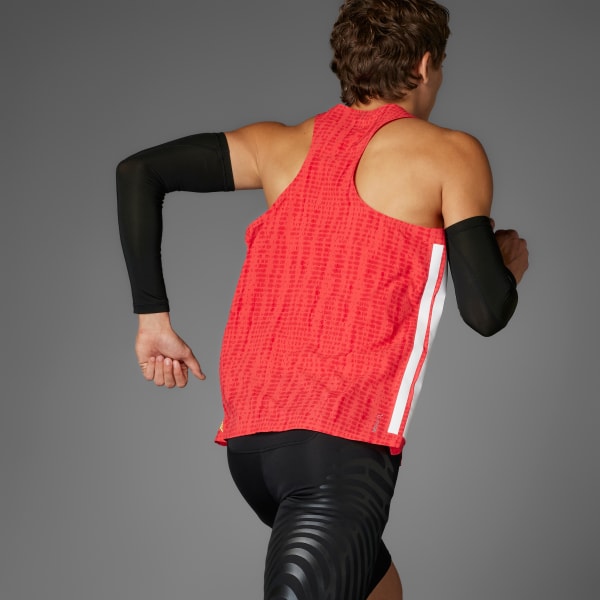 アディダス adizeroランニングシングレット - レッド | アディダス