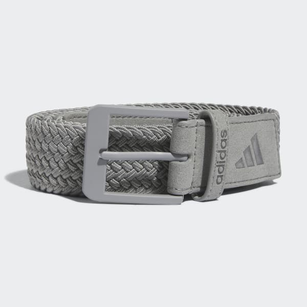 adidas Braided Stretch Belt - Grey | Men's Golf