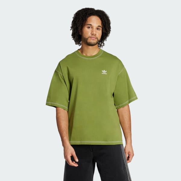 adidas Trefoil Essentials Tee - Green | Free Shipping with adiClub