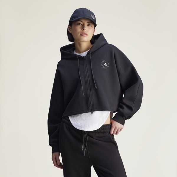 adidas by Stella McCartney Sportswear Cropped Hoodie - Black