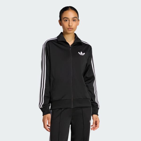 adidas FIREBIRD TRACK TOP LOOSE - Black | Free Shipping with adiClub