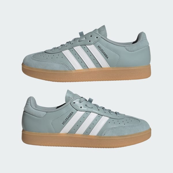 adidas Velosamba Leather Shoes - Green | Free Shipping with adiClub