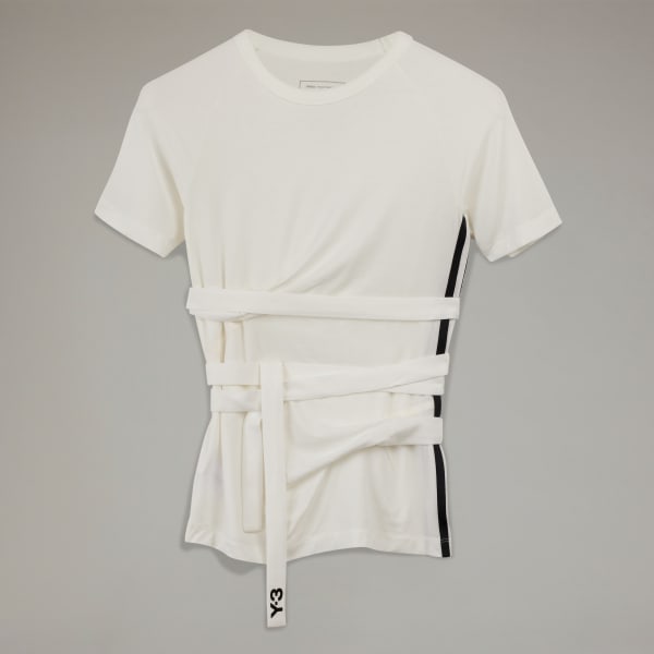 adidas Y-3 Tencel Short Sleeve Tee - White | Free Shipping with