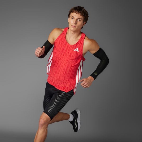 アディダス adizeroランニングシングレット - レッド | アディダス