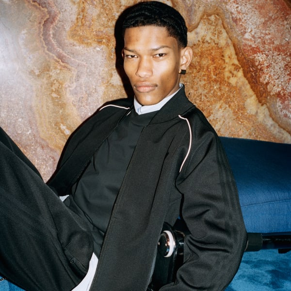 adidas Blue Version SST Track Jacket - Black | Free Shipping with