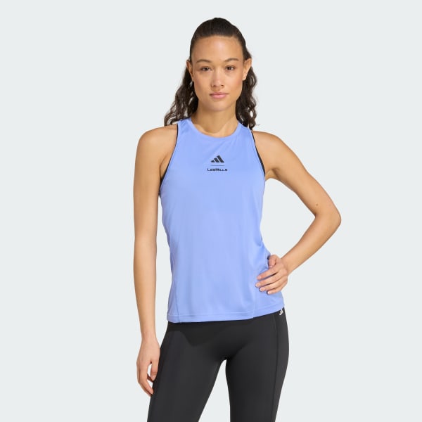 アディダス Les Mills グラフィック タンクトップ - ブルー