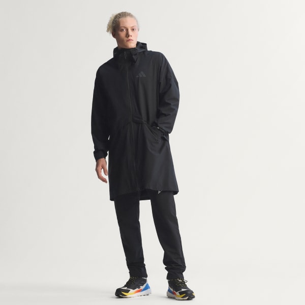 adidas Terrex Multi 2 Layer CLIMAPROOF Rain Parka - Black | Free