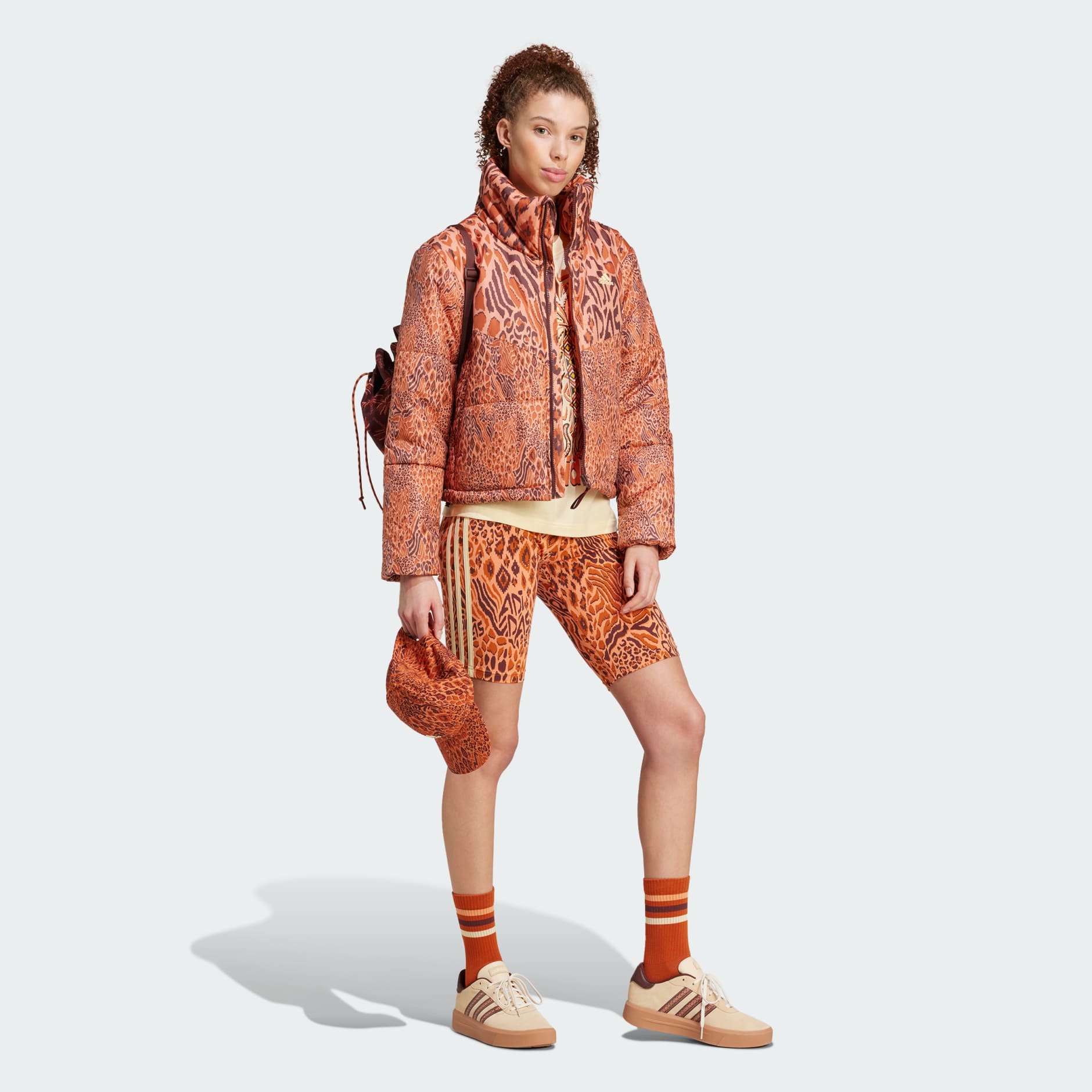 CLOTHING - adidas x FARM Rio Padded Jacket - Orange | adidas Oman