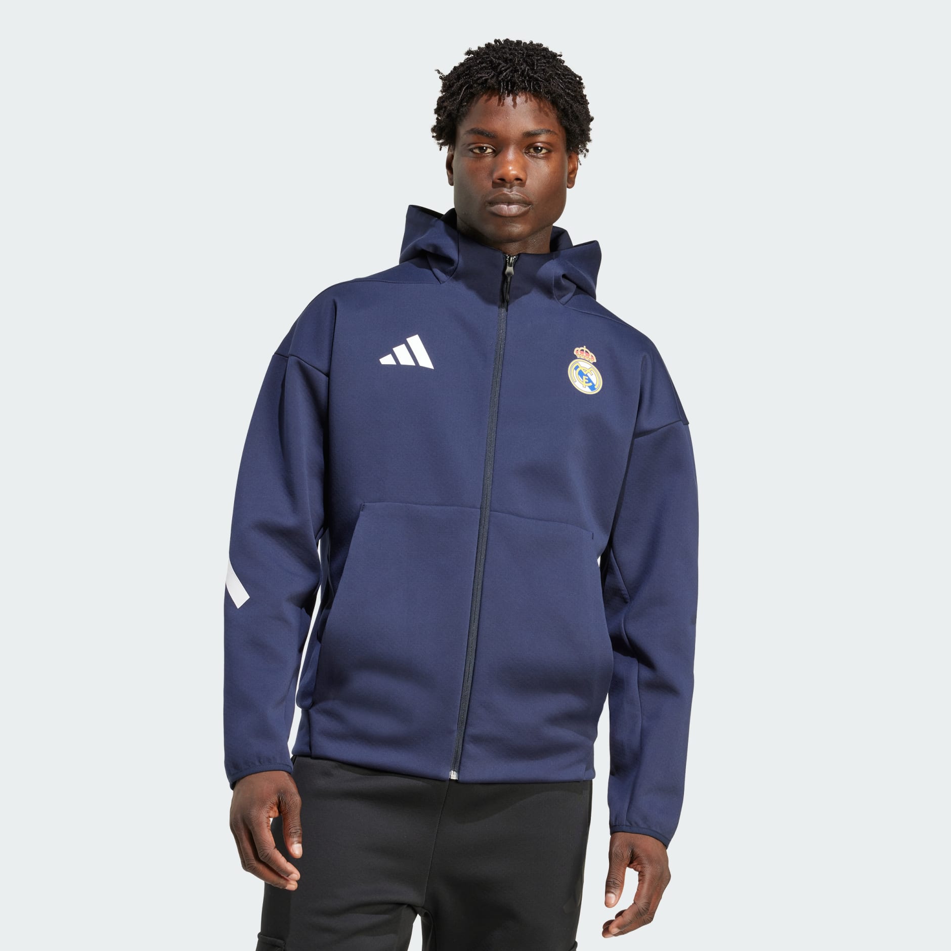 Clothing - Real Madrid ADIDAS Z.N.E. Anthem Jacket - Blue | adidas