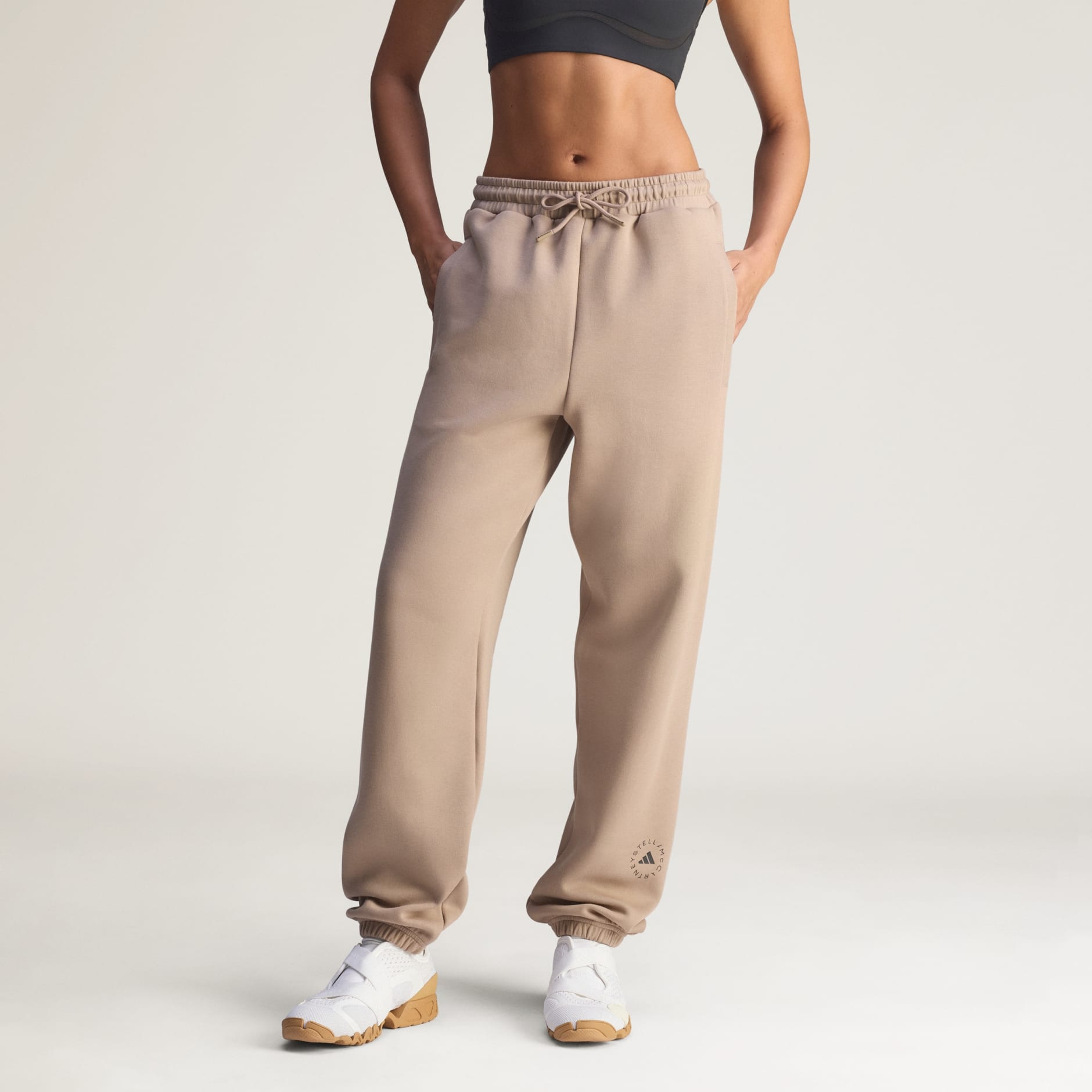 CLOTHING - adidas by Stella McCartney Loose Sweat Pants - Brown