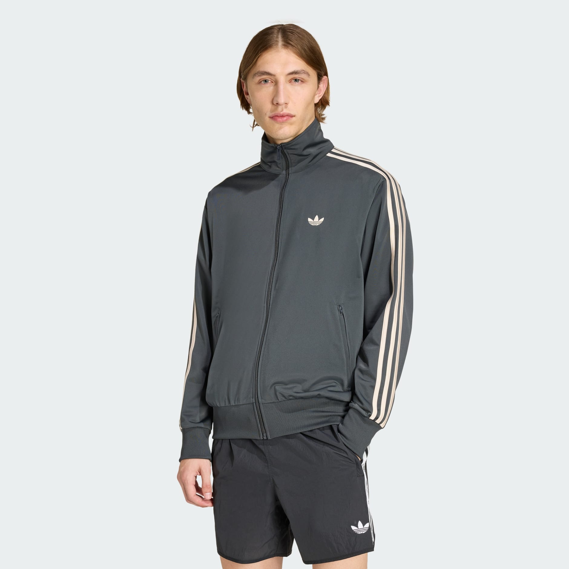 Clothing - FIREBIRD TRACK TOP - Grey | adidas Oman