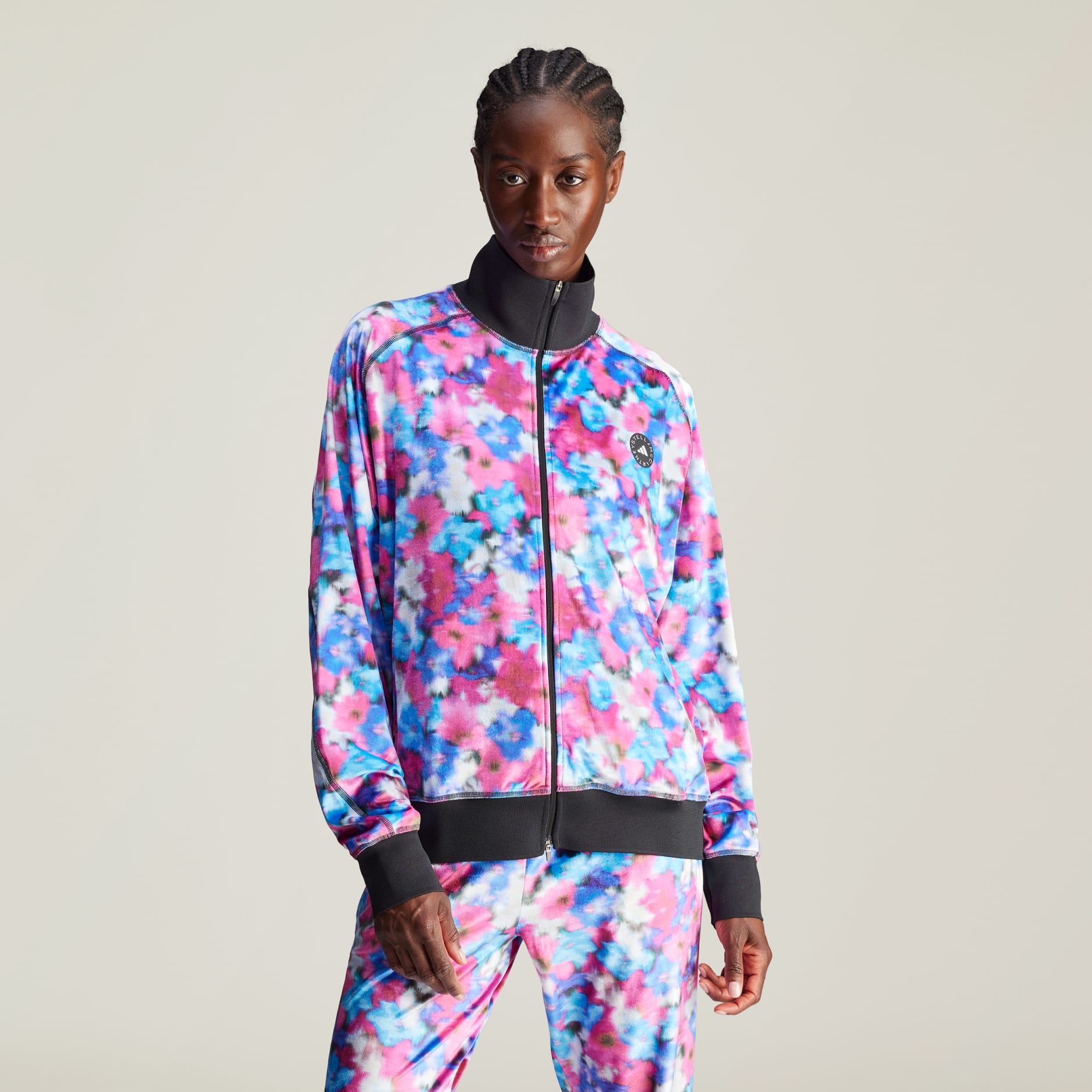 CLOTHING - adidas by Stella McCartney Velour Track Top - Turquoise