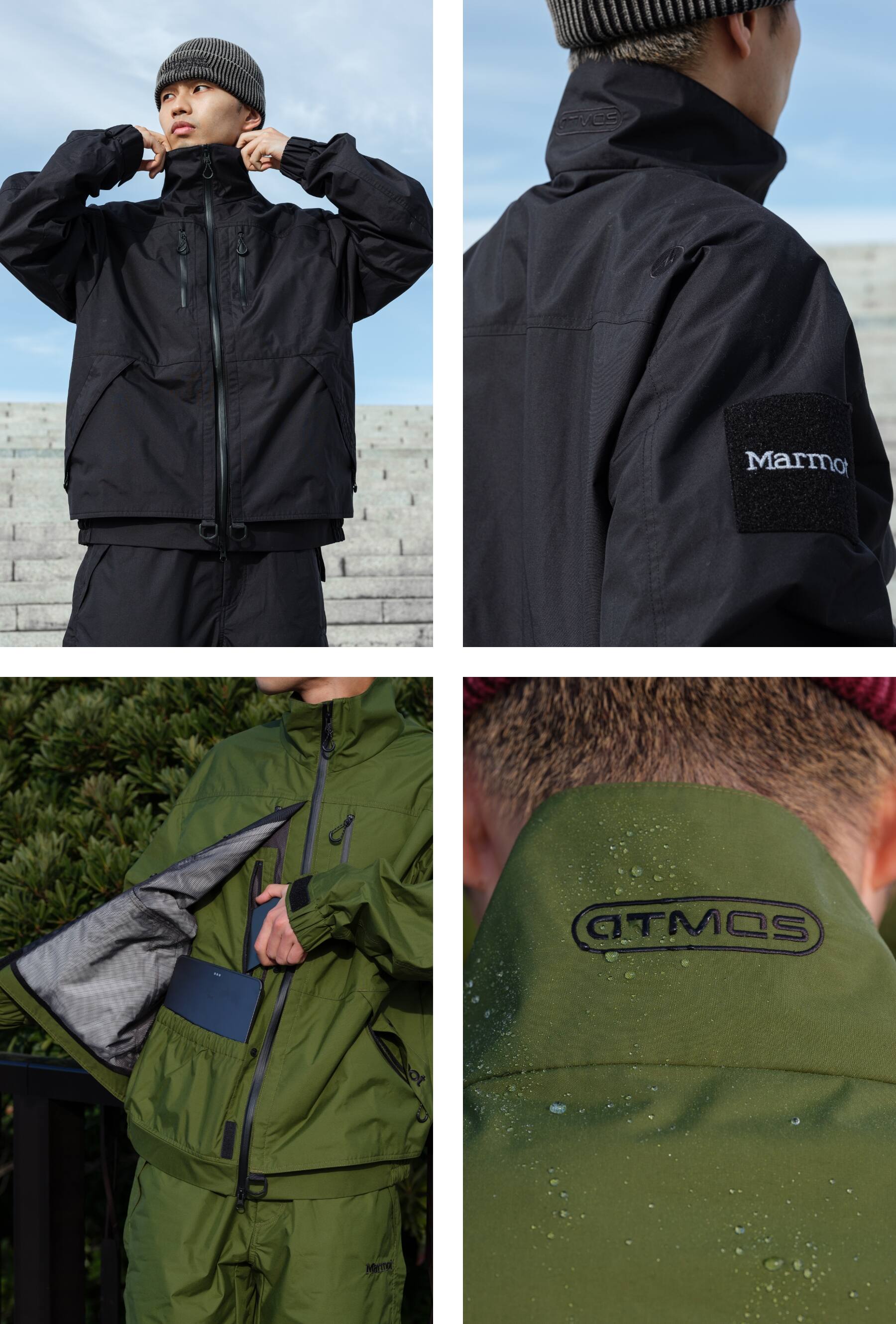 atmos x Marmot SS25 | 高機能テキスタイルを使用したライフスタイル