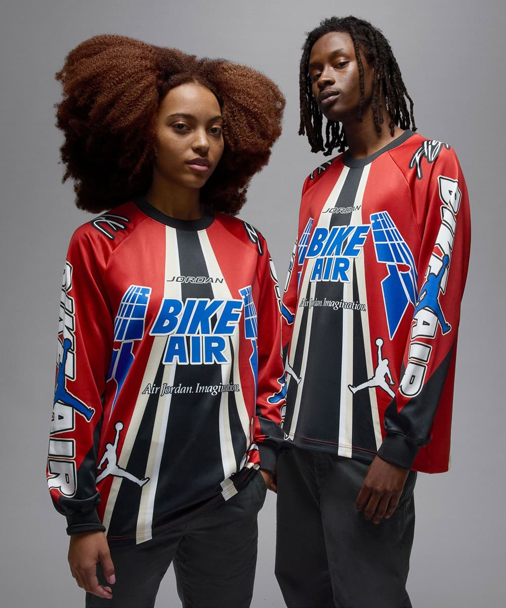 JORDAN BRAND M J BIKE JERSEY IRON GREY/BLACK/CINNABAR（ジョーダン