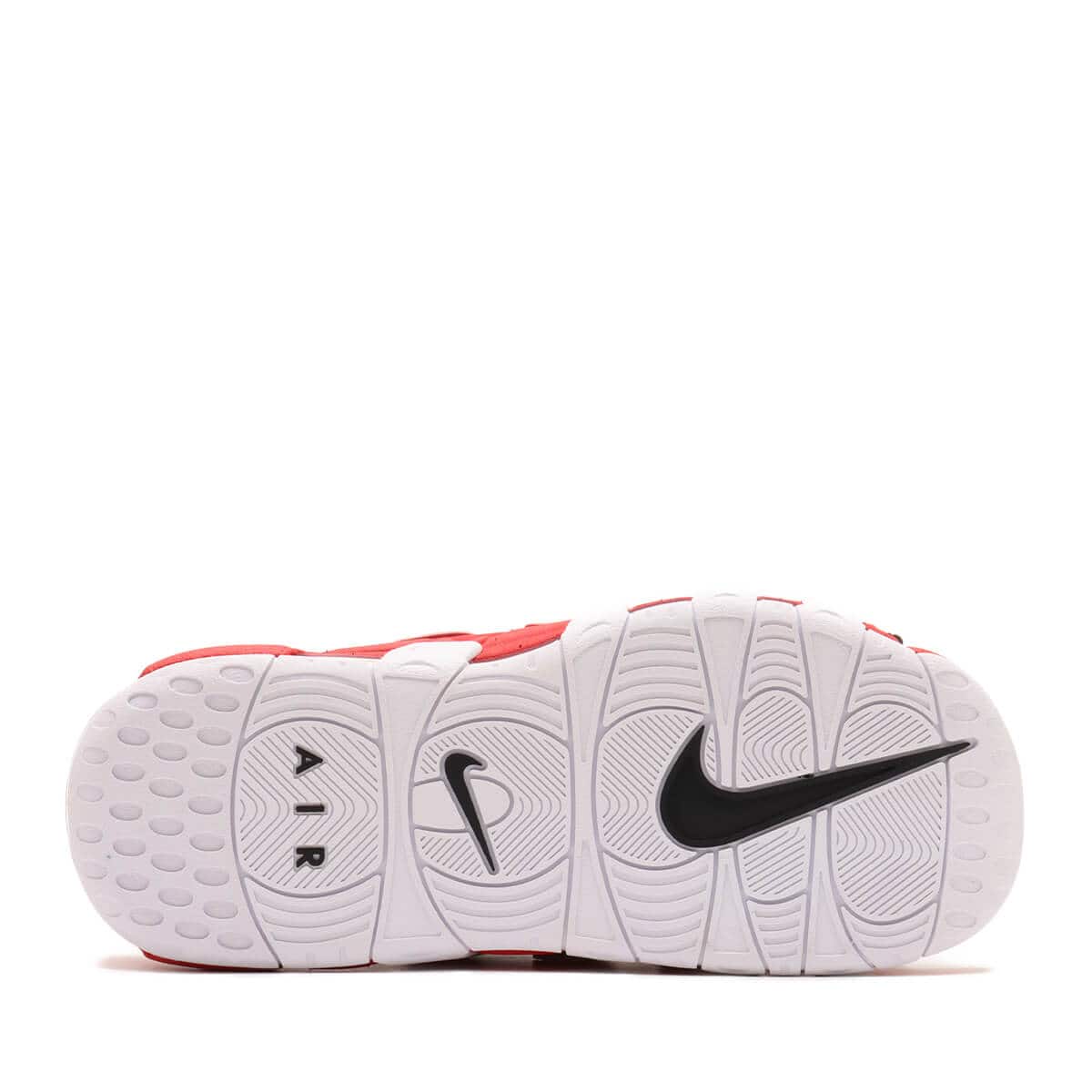 NIKE AIR MORE UPTEMPO SLIDE UNIVERSITY RED/WHITE-BLACK-CLEAR 24SP