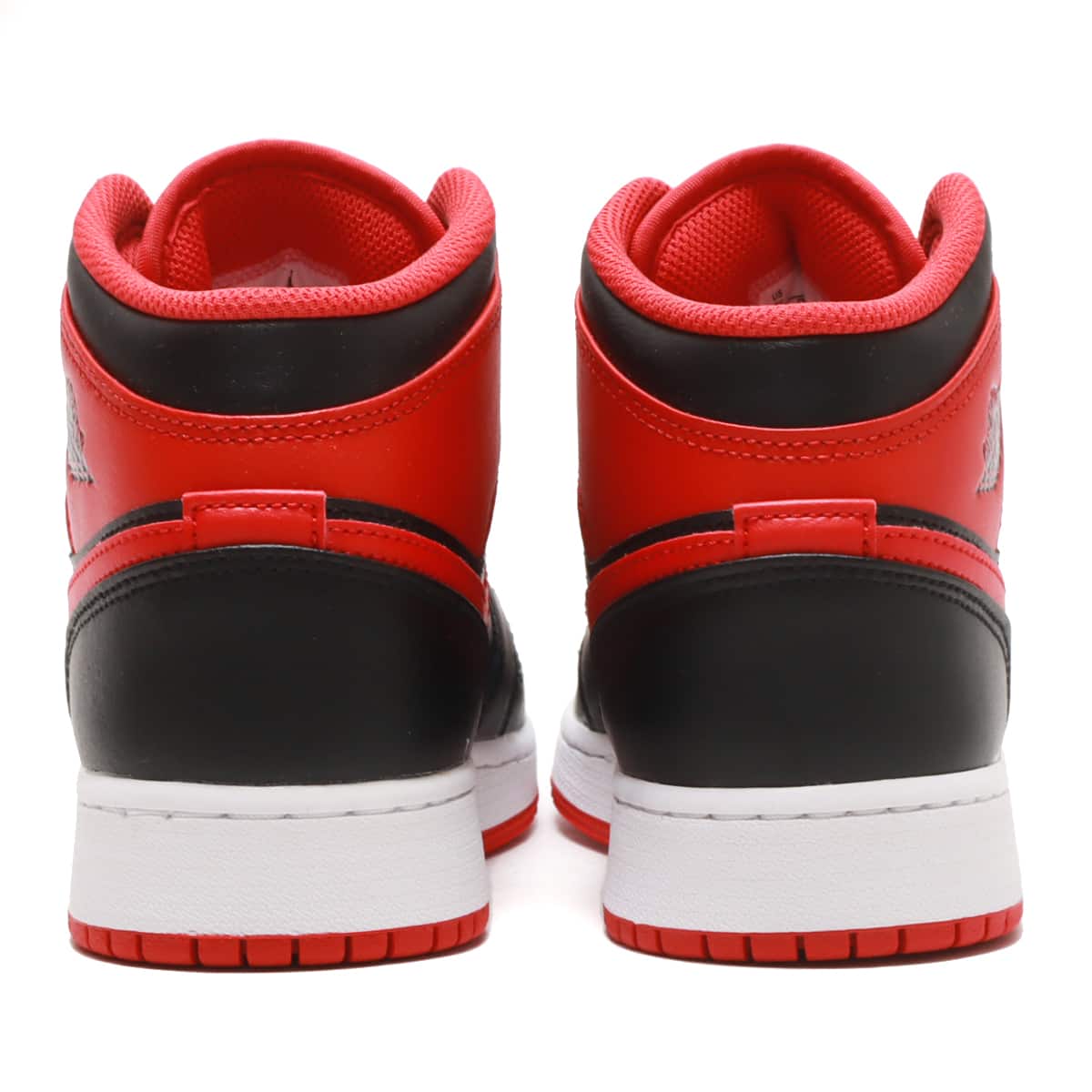 JORDAN BRAND AIR JORDAN 1 MID GS BLACK/FIRE RED-WHITE 23SU-I