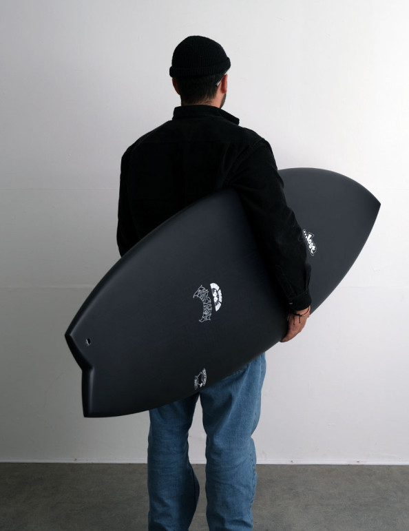 Lost RNF 96 Black Sheep Surfboard 5ft 7 Futures - Black