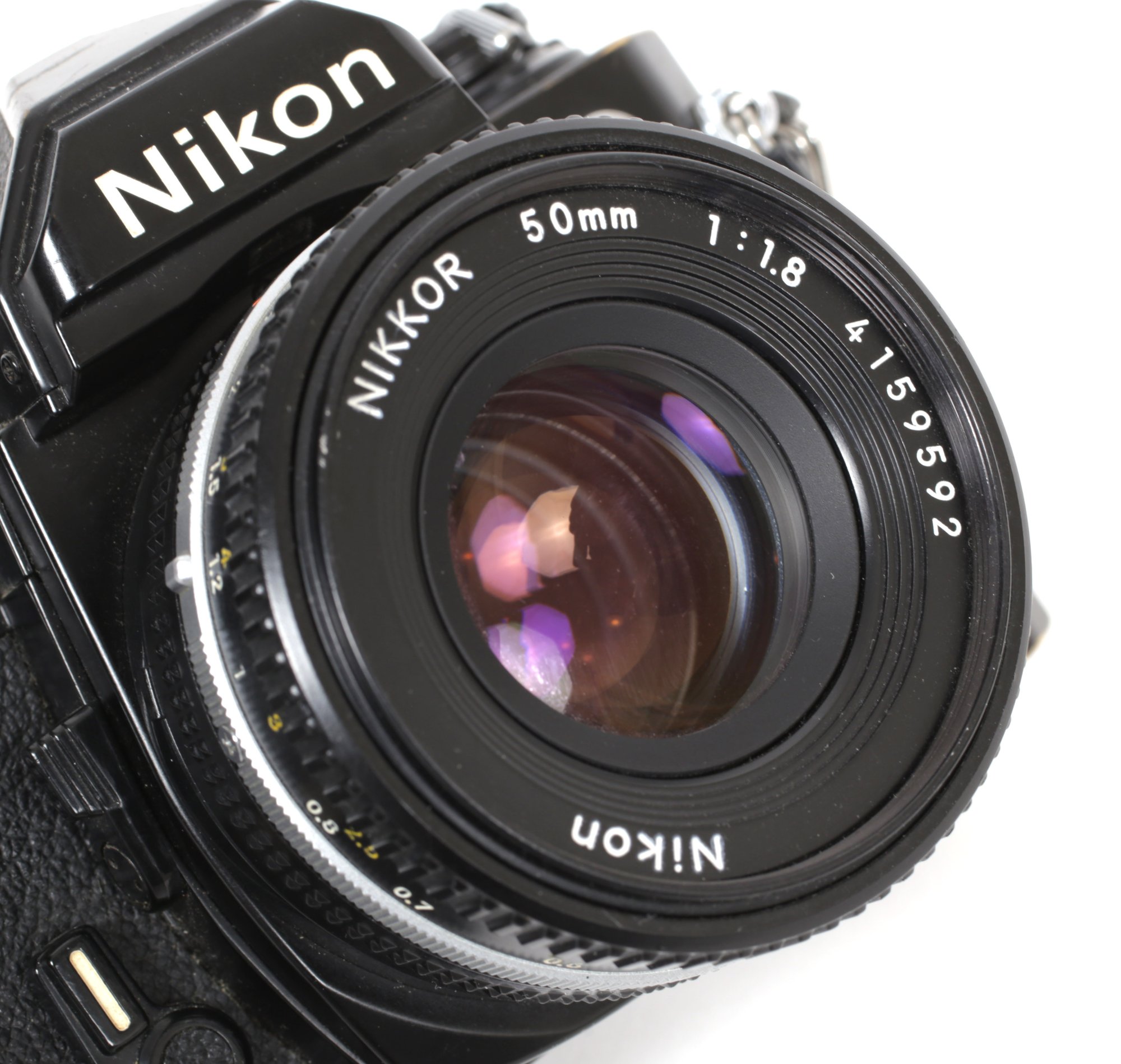 Nikon FM2 35mm SLR Film Camera with various lenses (CHROME/BLACK