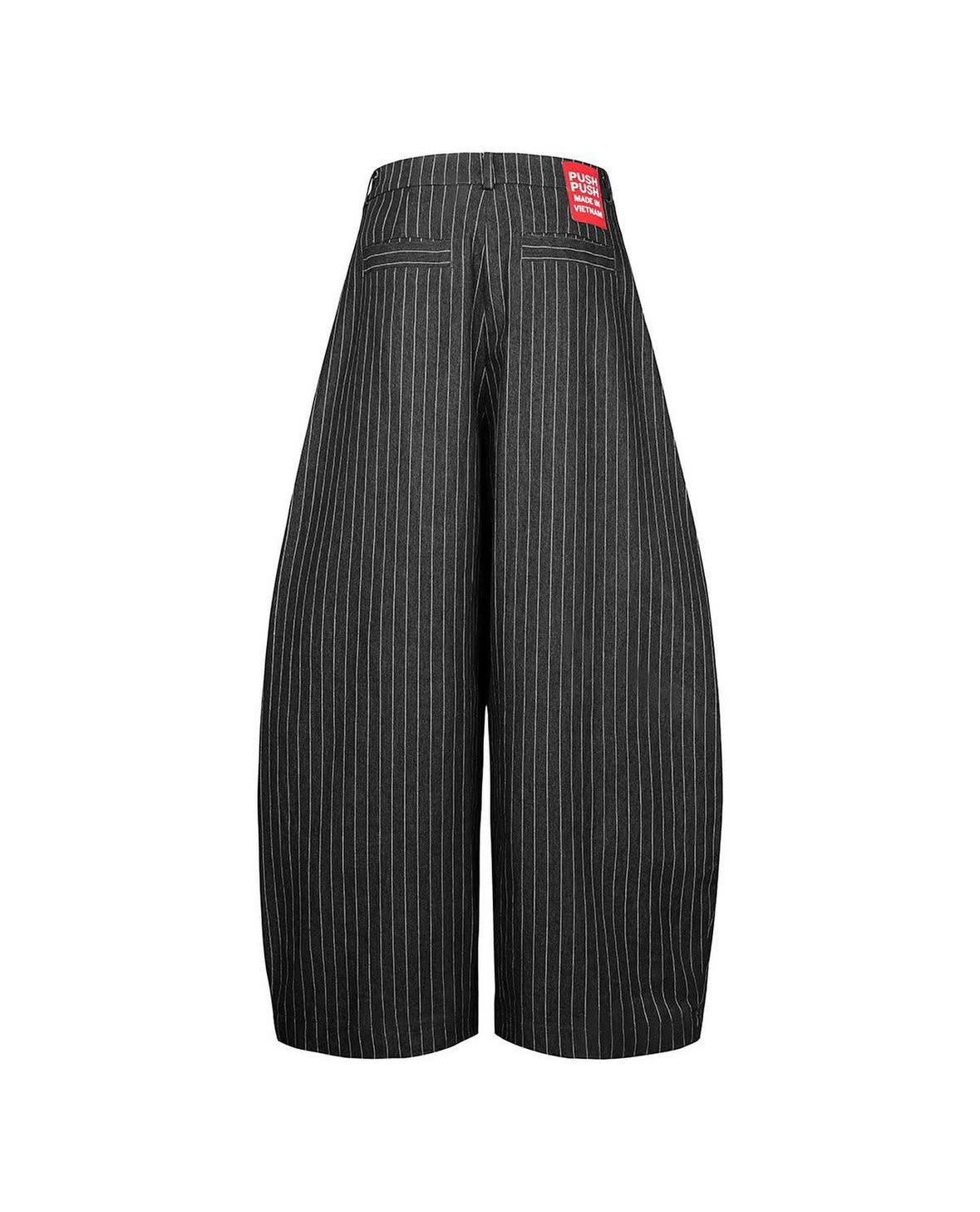 PUSH PUSH Stripes Pants Black | Talhar Selective