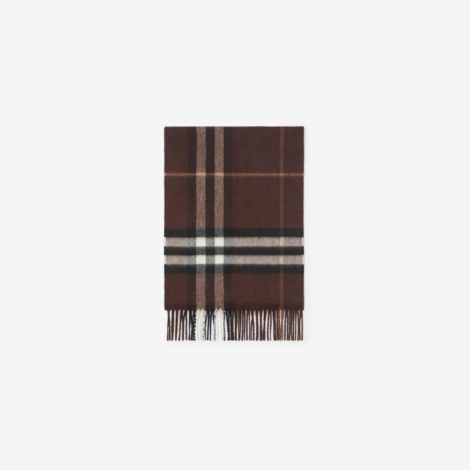 Check Cashmere Scarf in Treacle | Burberry® Official
