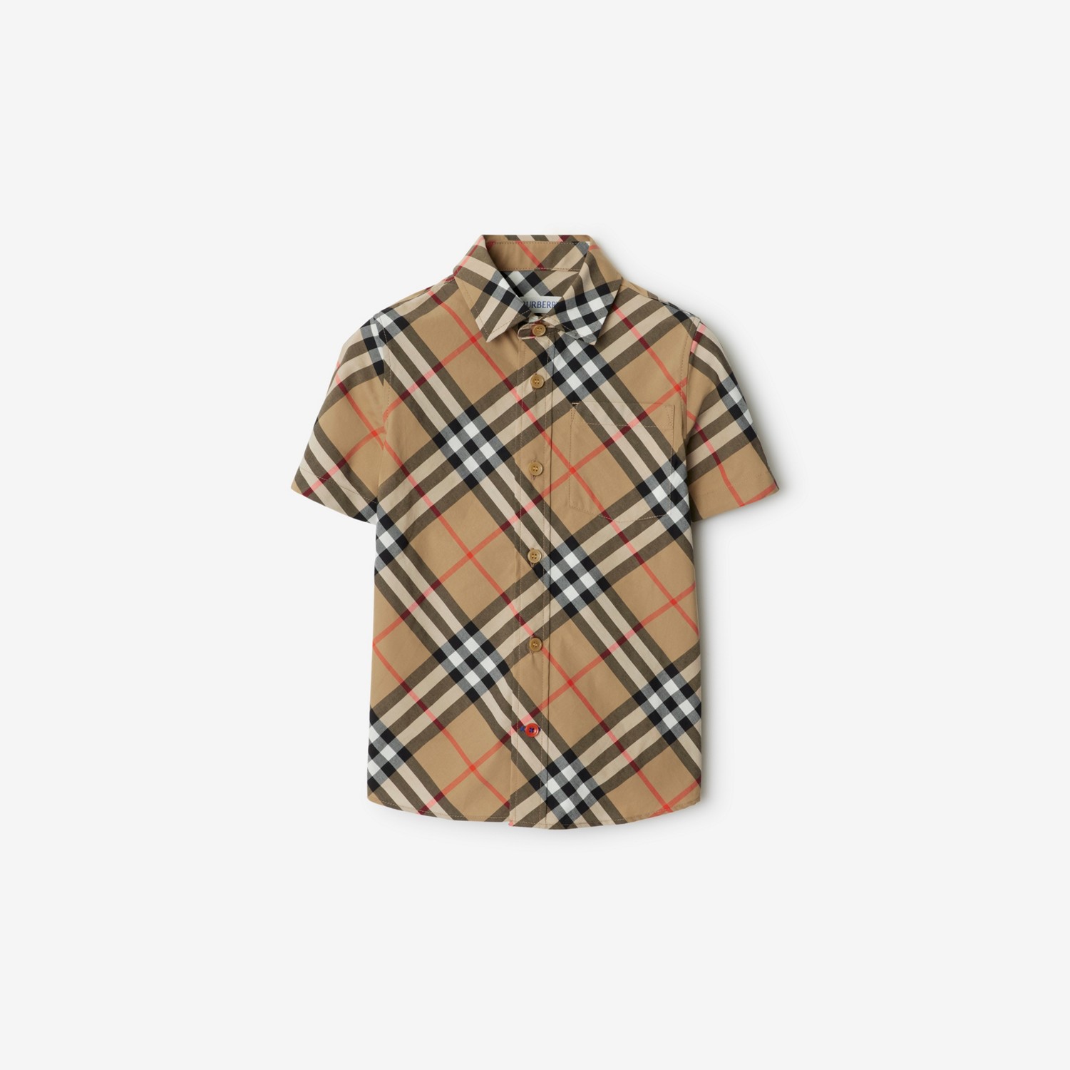 チェック コットンシャツ (サンド) | Burberry®公式サイト