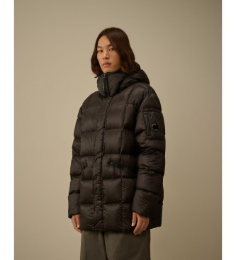 C.P. Company Hooded long down jacket DD Shell black - Esdemarca