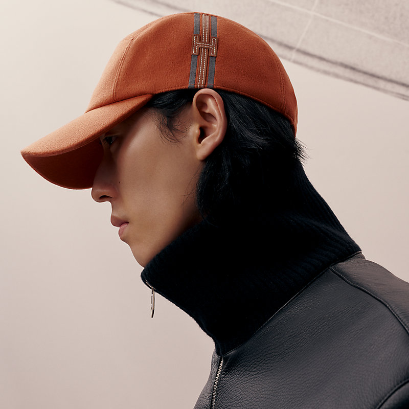 キャスケット 《ネヴァダ》 Hストライプ - ベージュ | Hermès