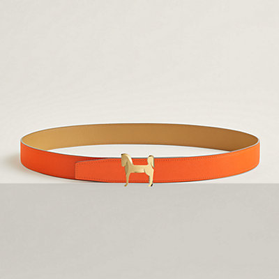 オレンジ - レディス ベルト | エルメス | Hermès - エルメス-公式サイト