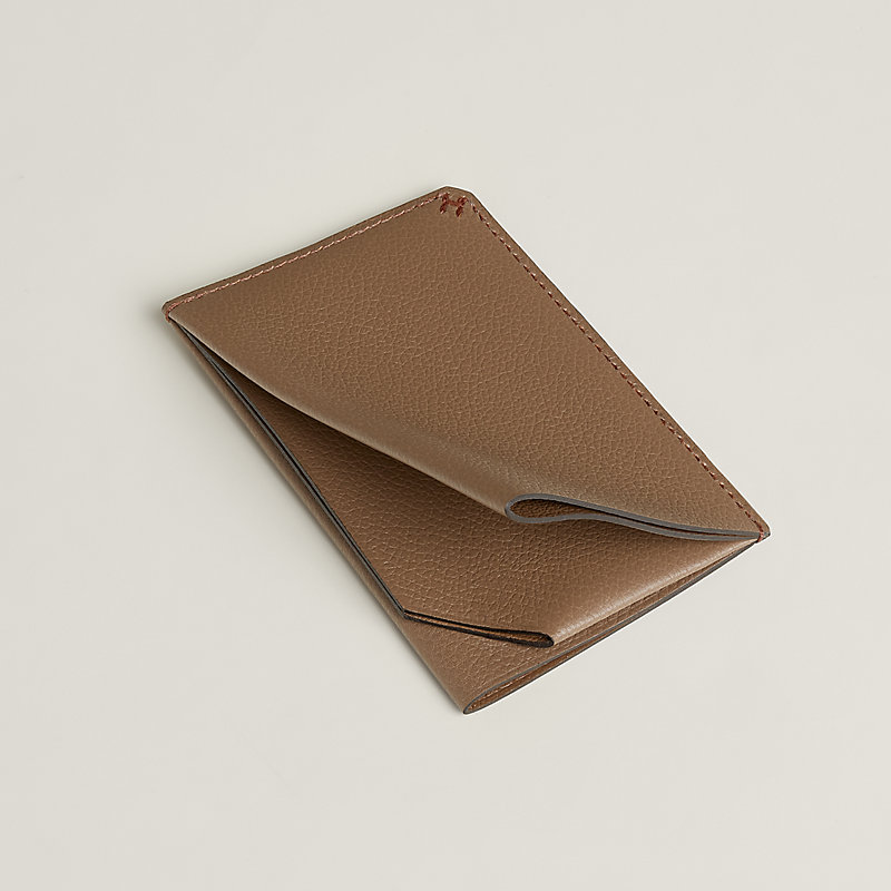 H Sellier colorfil card holder - Beige | Hermès Thailand