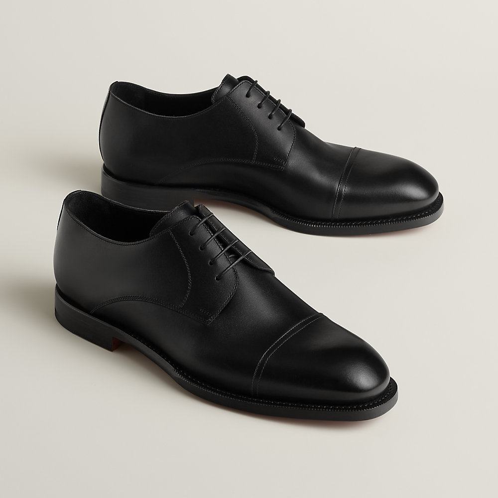 Lawrence derby shoe - Black | Hermès USA