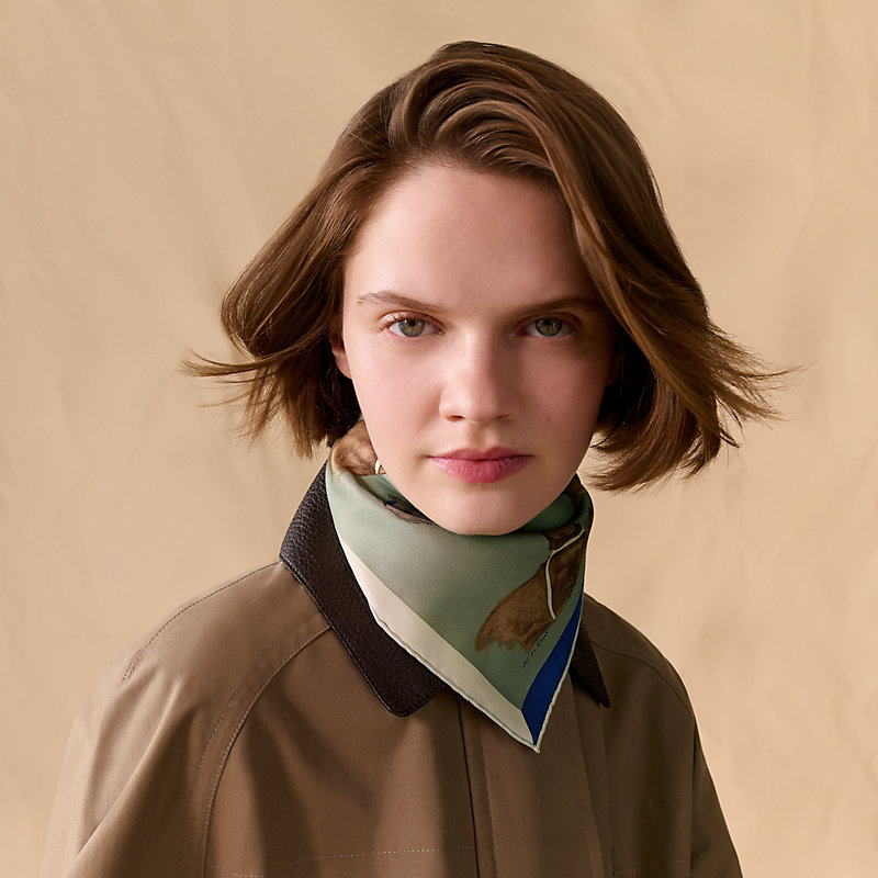 Les Bassets scarf 45 - Blue | Hermès Macau SAR