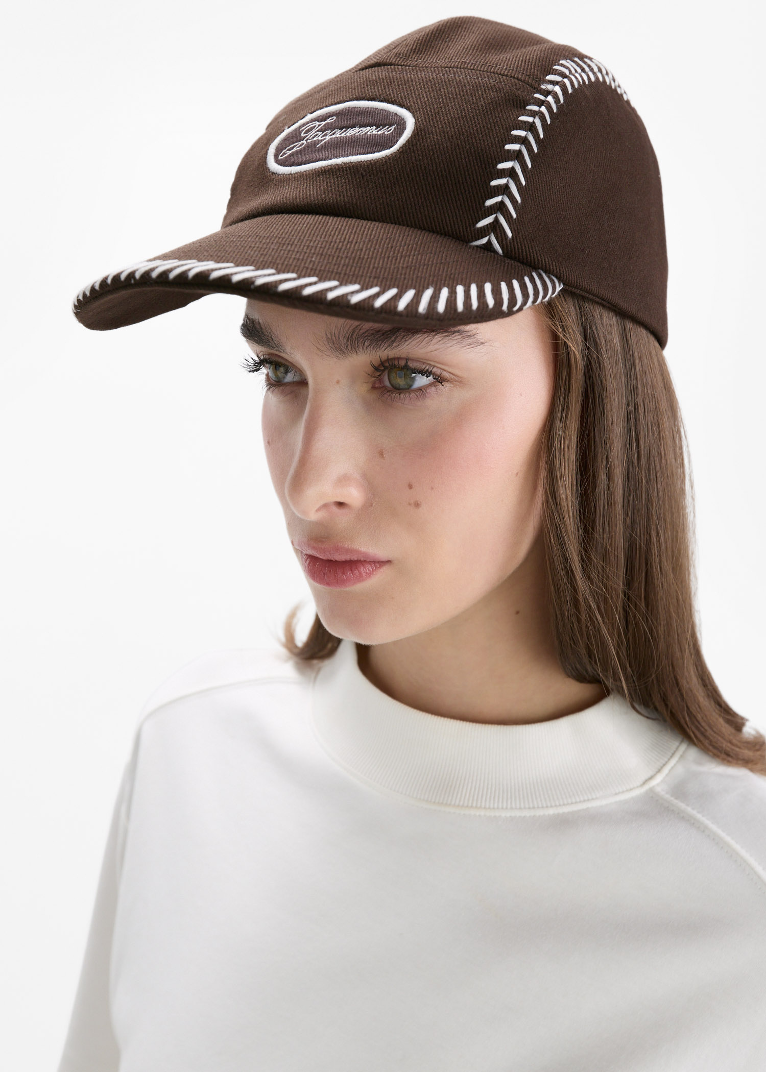 Jacquemus La Casquette Casco cap for Women - Brown in USA | Level