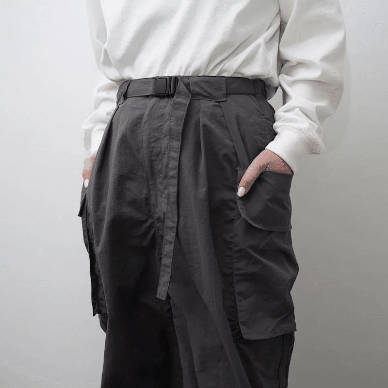 PHEENY】定番ミリタリーパンツNylon taffeta military pants｜THIRTY
