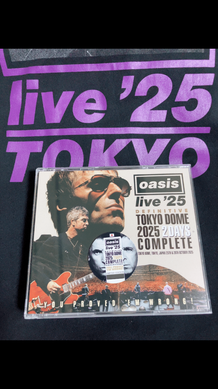 し*ん様 新品未開封 oasis DEFINITIVE TOKYO DOME 2 Oasis live '25
