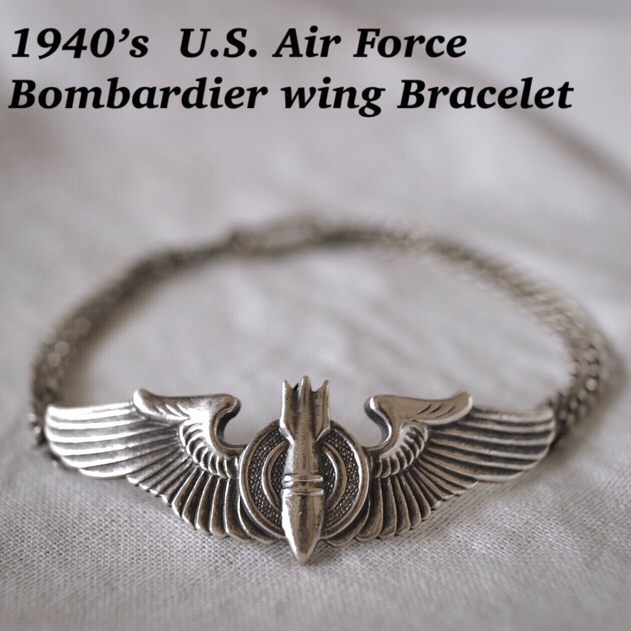 1940's us army パイロットウイング ブレスレット｜rht7