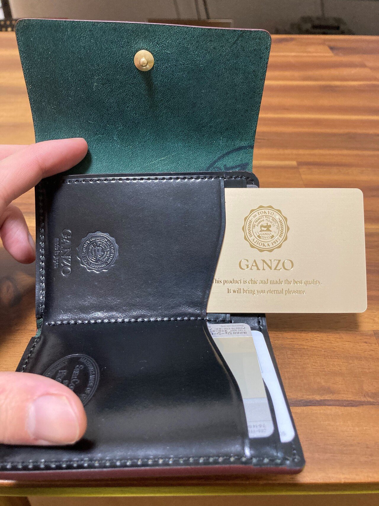 GANZO SHELL CORDOVAN 2 (シェルコードバン2)三つ折り財布｜chanco_penco