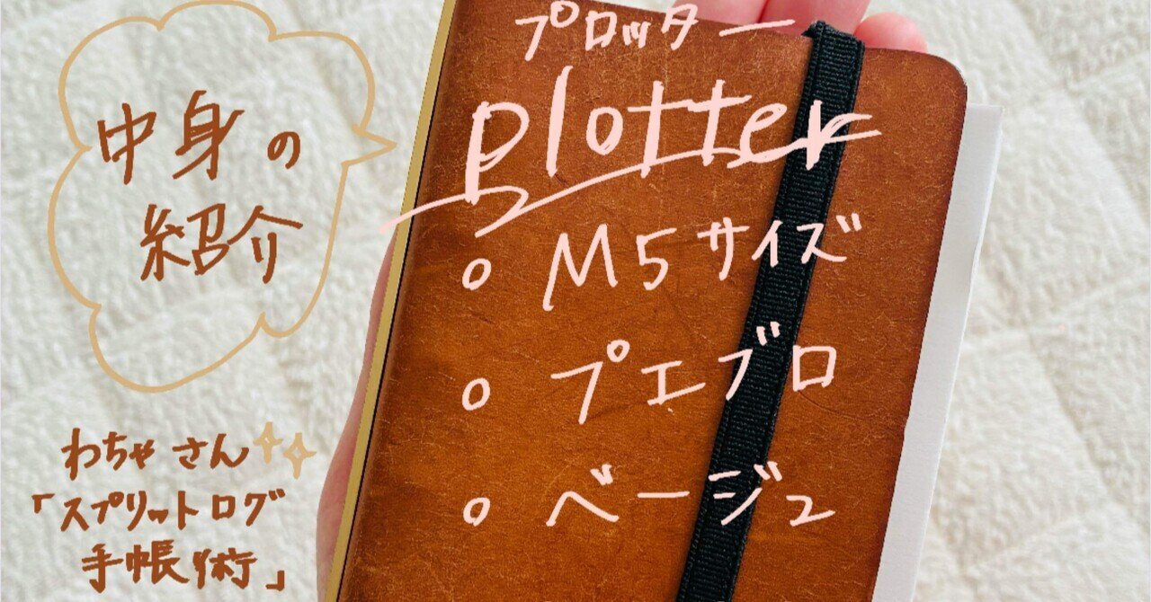 手帳の中身1】plotter（プロッター）／M5／プエブロ／ベージュ／わちゃ