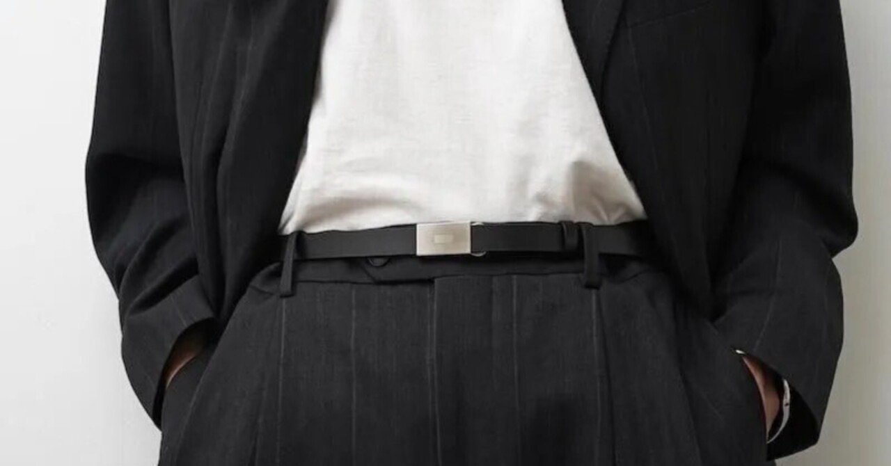 ラスト各1本。AURALEEが手掛ける、レザーベルト ― SLIDE BUCKLE BELT
