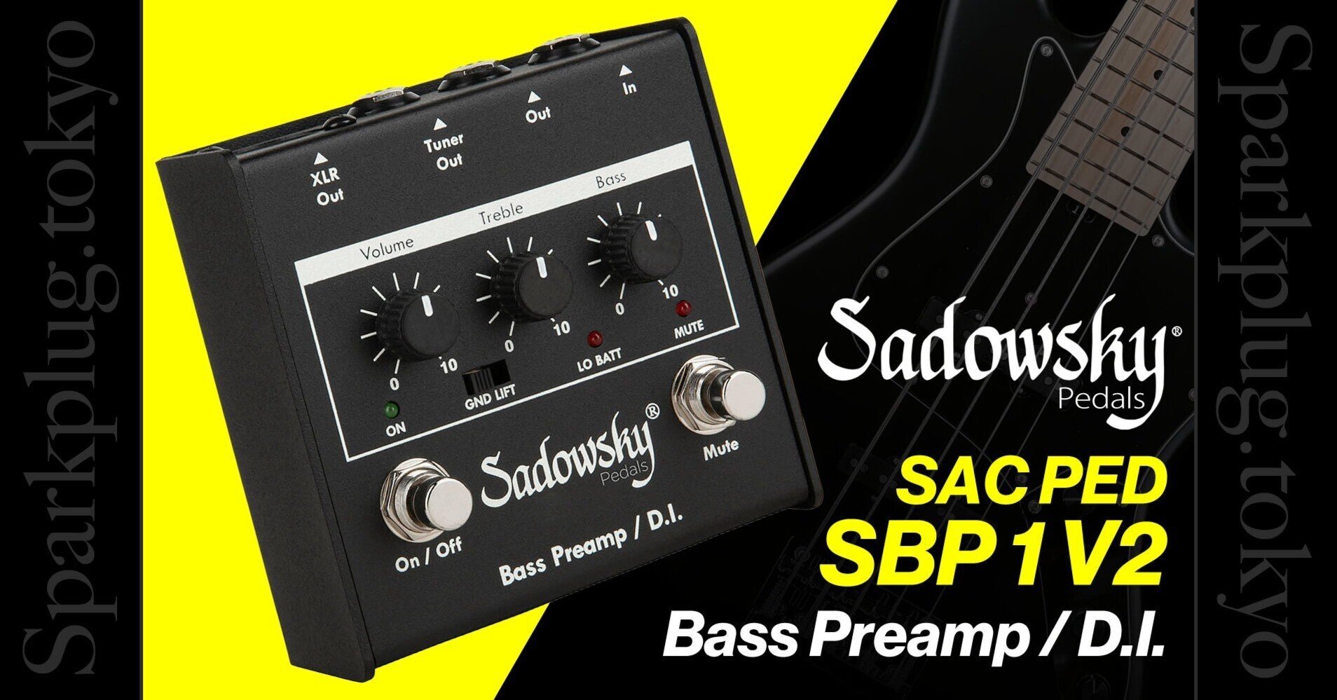 サドウスキーによるアウトボード・ベースプリアンプ／DI「SAC PED SBP