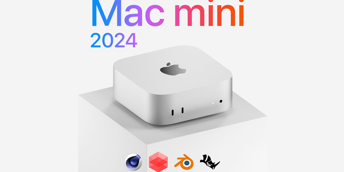 Apple M4 Mac Mini - HQ 3D model - Superhive (formerly Blender Market)