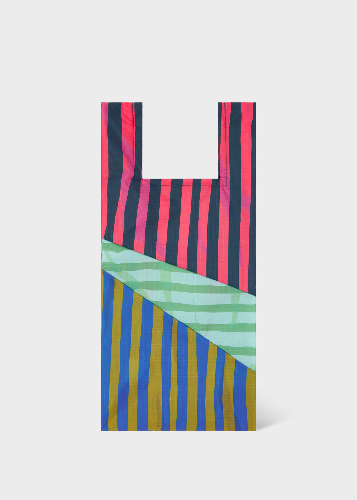 Susan Bijl x Paul Smith - Pink Mixed-Stripe 'The New Shopping Bag