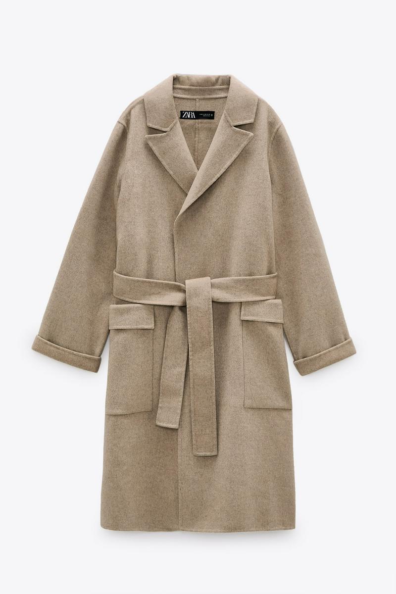 ZARA(ザラ)の「ウール混ベルト付きコート」 - PARTE