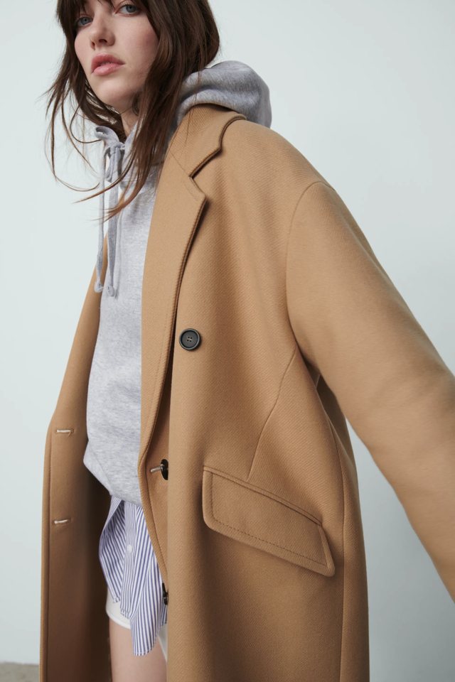 ZARA(ザラ)の「オーバーサイズ ウールブレンド コート」 - PARTE