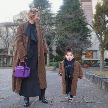 TODAYFUL(トゥデイフル)の「Over Check Coat (KIDS)」 - PARTE