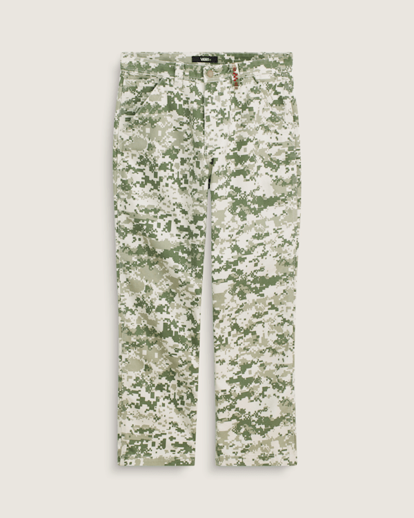 Premium Chore Canvas Pants in Digi Camo Green | Vans