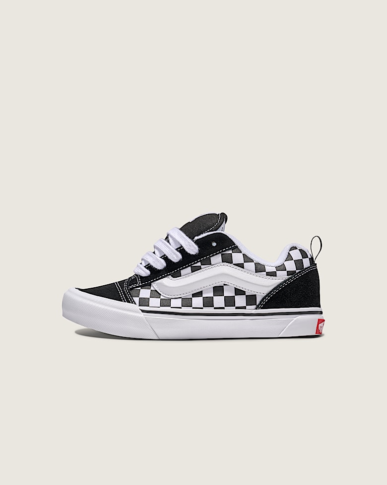 Little Kids Old Skool Shoe in Glitter Plaid Red / Black | Vans