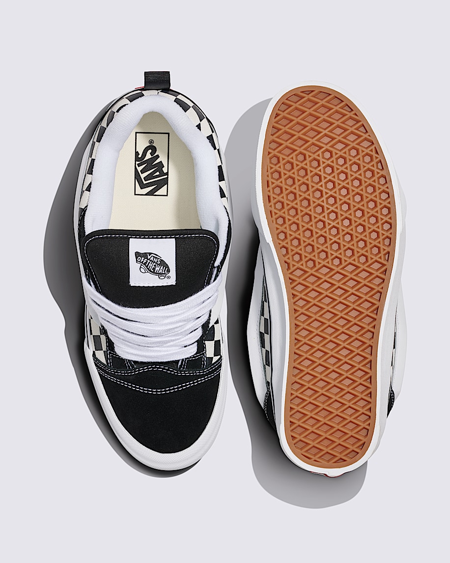 Knu Skool Checkerboard Shoe in Checkerboard Black / True White | Vans