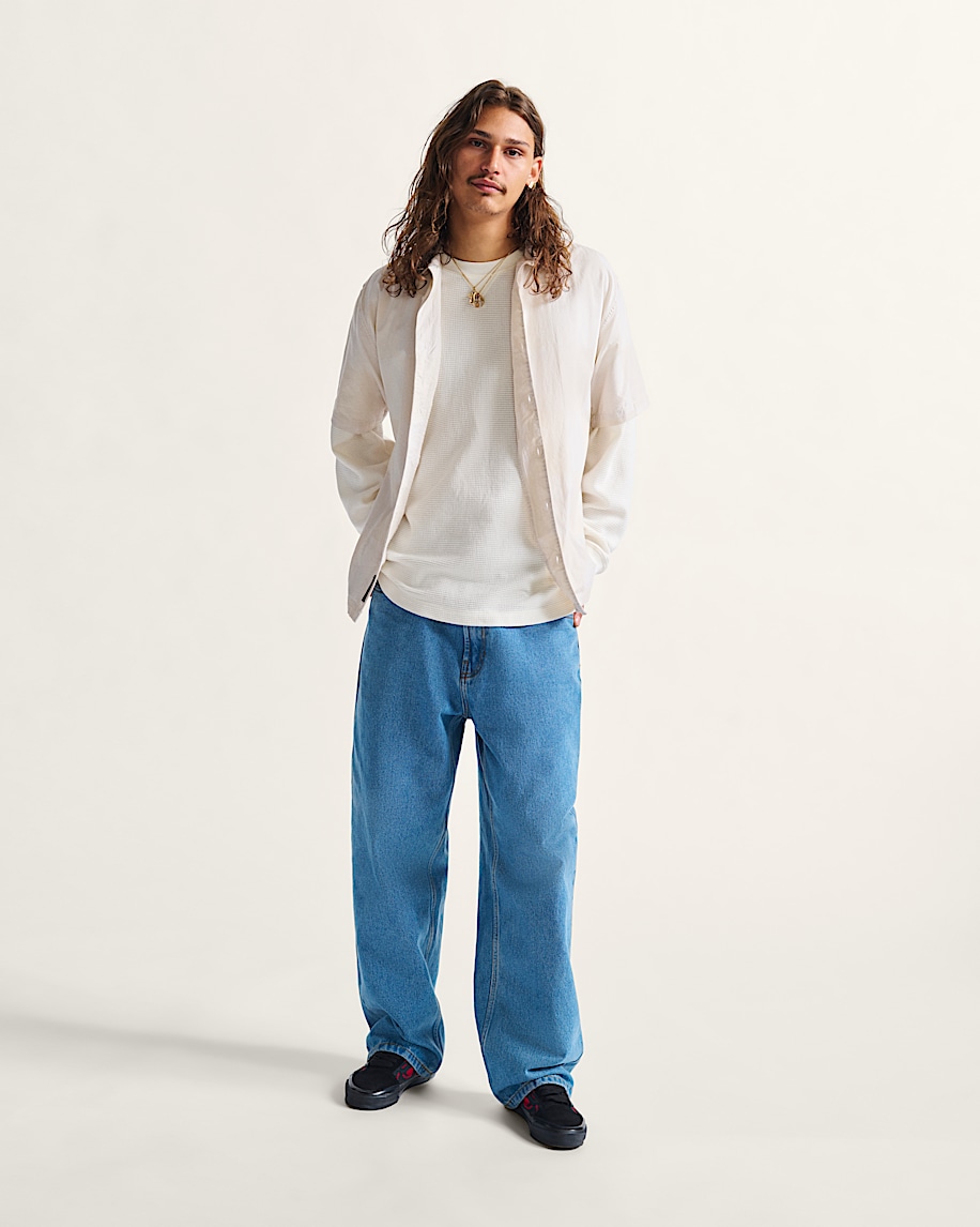 Check-5 Baggy Denim Pants in Stonewash Blue | Vans