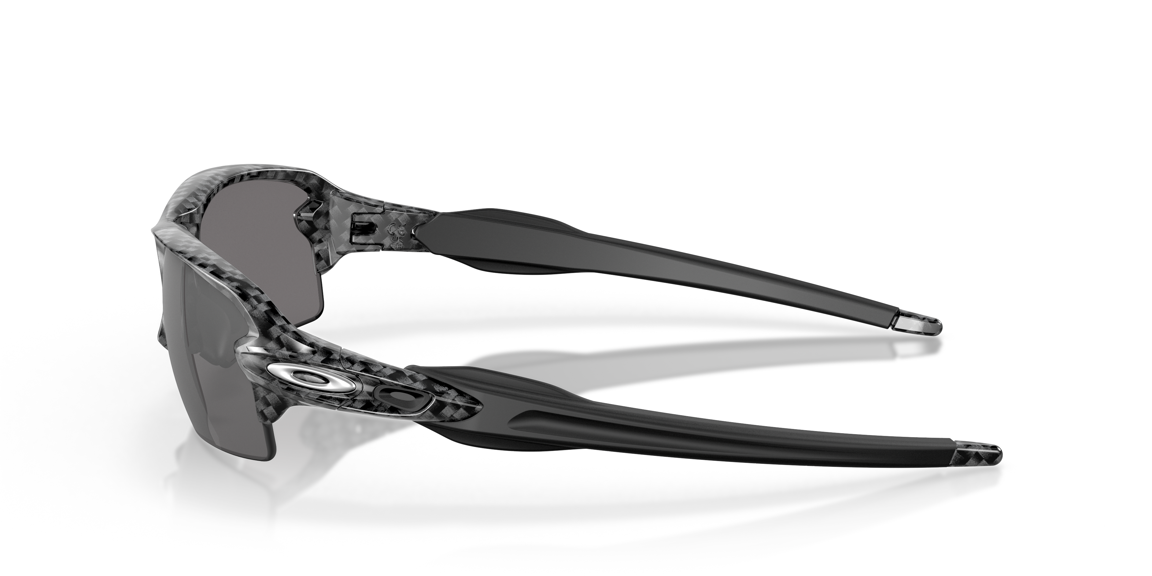 Flak® 2.0 (Low Bridge Fit) Slate Iridium Lenses, Carbon Fiber