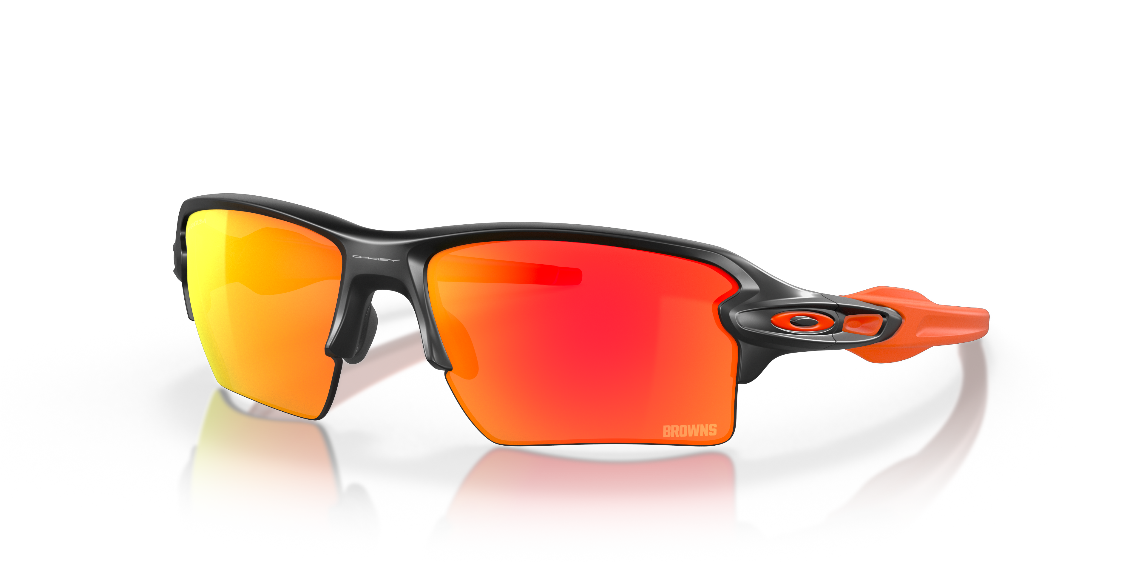 Cleveland Browns Flak® 2.0 XL Prizm Ruby Lenses, Matte Black Frame